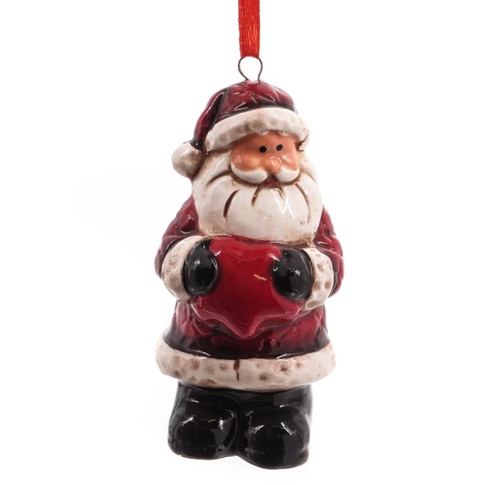 GAEM Украшение новогоднее "Снеговик/Дед Мороз", L5,5 W4 H8,5 см, 6в.