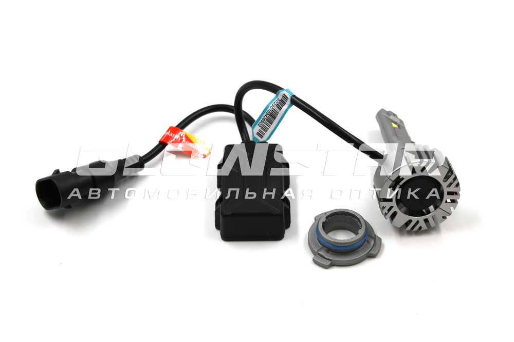 Светодиодные автолампы головного света F7/H9006(HB4) с вентилятором, 5500K, 12V 55W