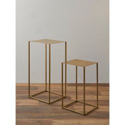 Набор из 2-х столиков Mayen Gold, золотистые