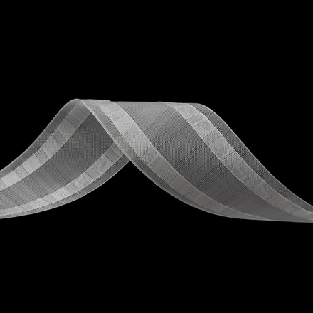 Шторная лента Oz-Is арт. 3799M для шнура глайдера, коэф сборки произвольный, цвет прозрачный (ширина 70 mm)