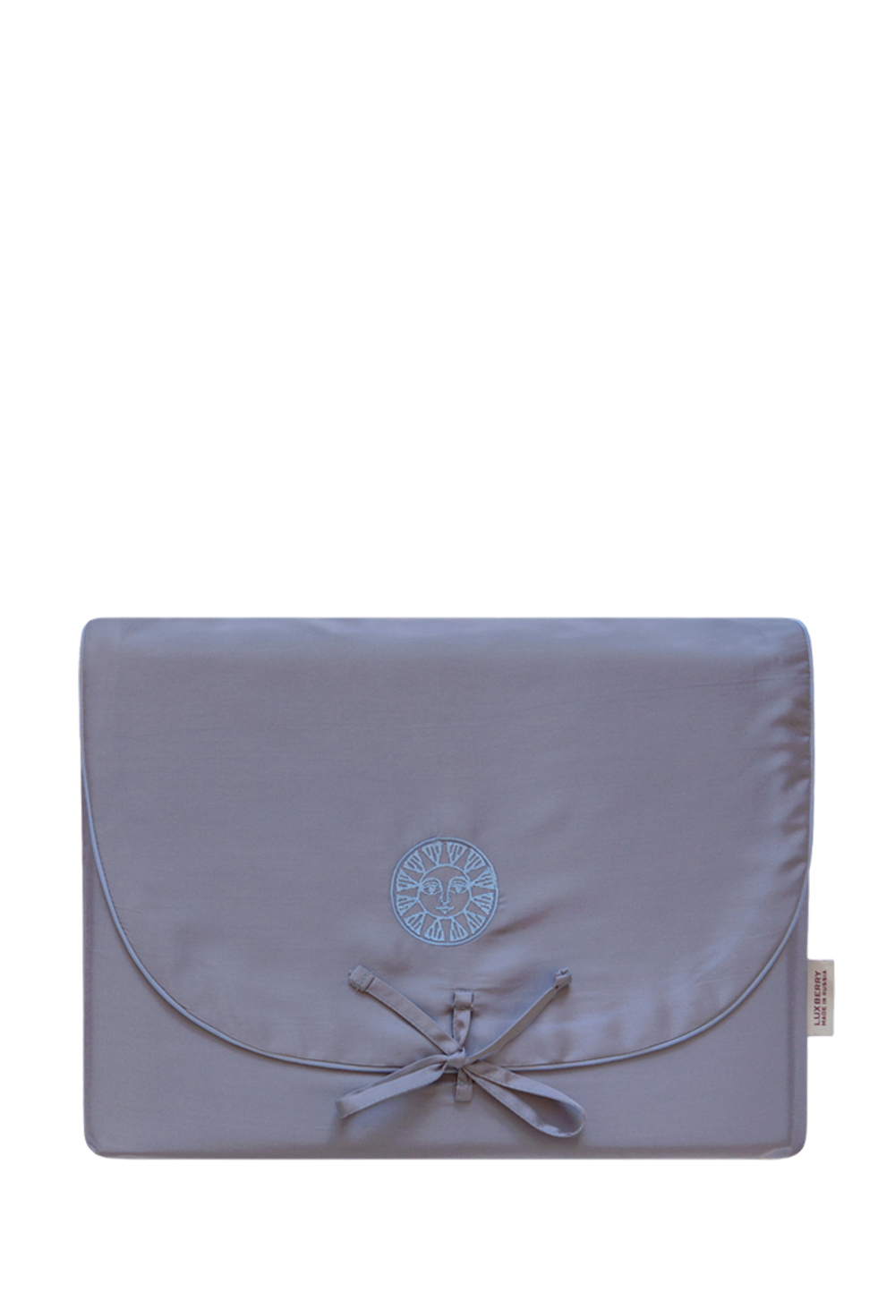 Постельное белье 2 спальное евро Luxberry Тенсель сиреневое