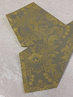 Скатерть 170х270 и 12 салфеток Gamba 9278 Giallo желто-серая