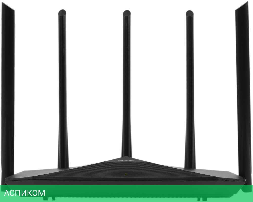 Роутер беспроводной Digma DWR-AX1501 черный