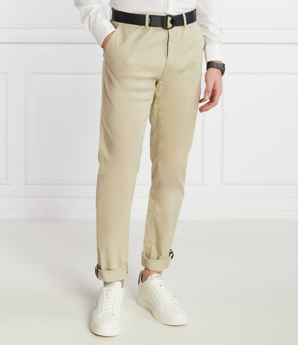 Чиносы + пояс MODERN TWILL Calvin Klein - бежевый(K10K110979)