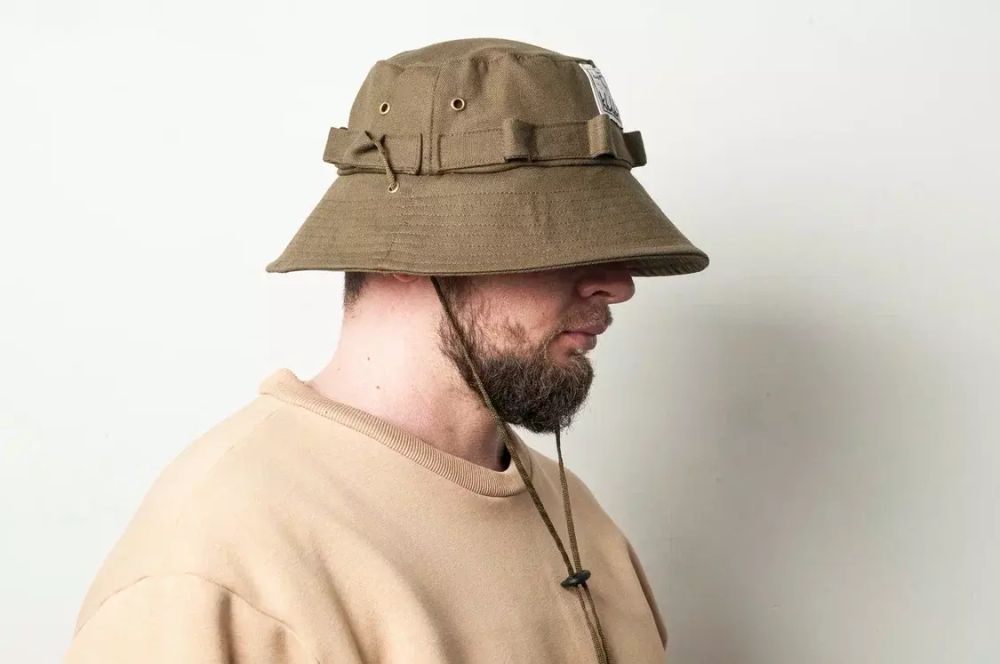 Панама Klumba Boonie Hat Ручной работы с петлями Темно-зеленая