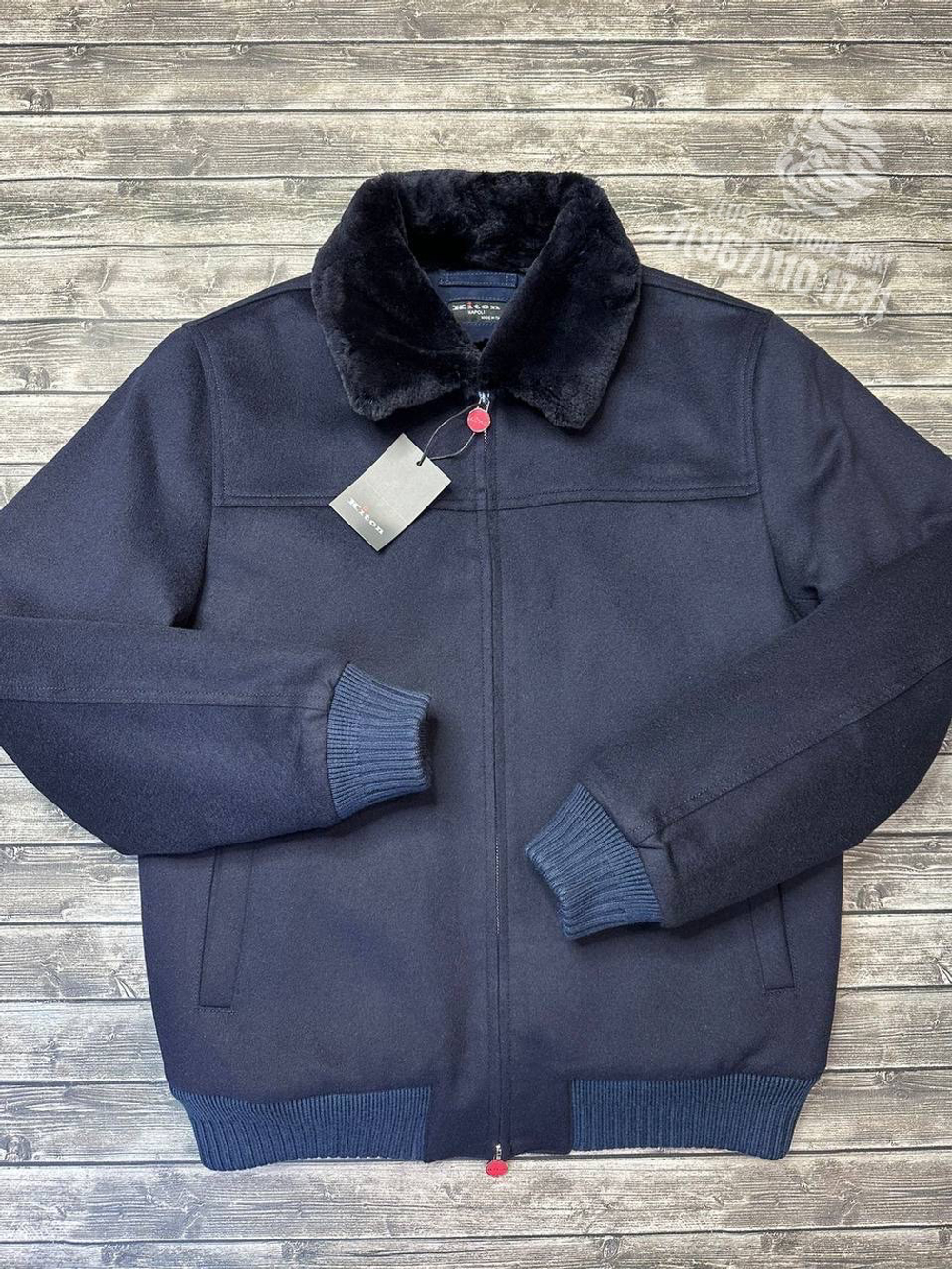Кашемировая куртка с мехом Kiton