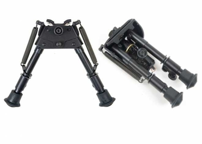 Сошки с качающейся базой крепление на антабку, вивер, крепление в обхват ствола 130-230 мм