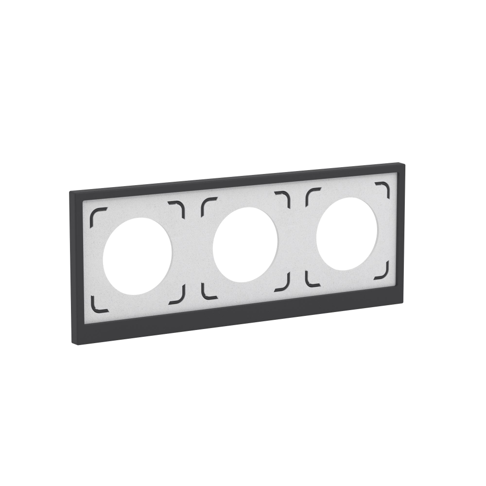 Рамка 3 поста IP44, KANT, ванильный марципан