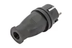 TDM Вилка прямая каучуковая 2Р+РЕ 16А 250В IP44 SQ0612-0001