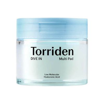 Увлажняющие многофункциональные пэды Torriden DIVE IN Low Molecular Hyaluronic Acid Multi Pad  80 шт