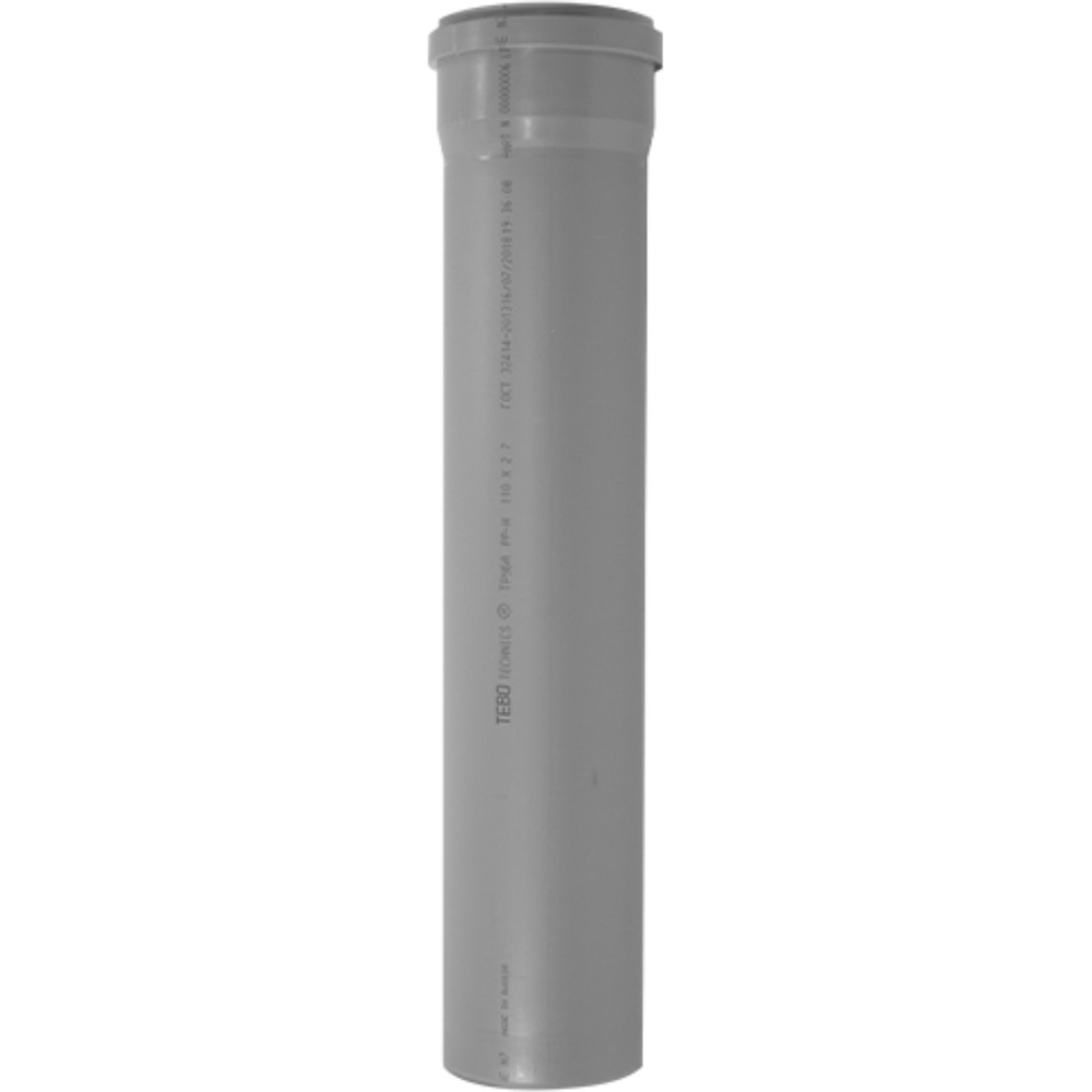 Труба TEBO канализационная 40x1500 для внут. канал. сер. арт. 013010114 (1/50)