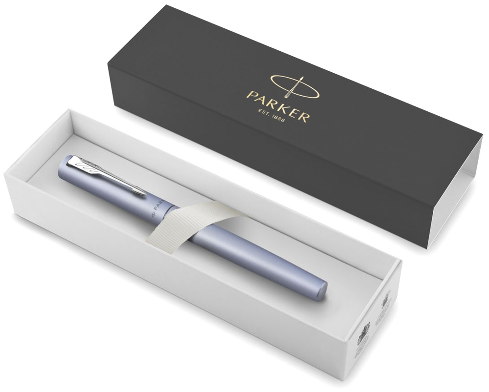 Parker Vector XL - Silver Blue, ручка-роллер, F, подар.кор.