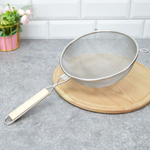 Сито 21см двойная сетка с ободом и ручкой "Ретро" VETTA