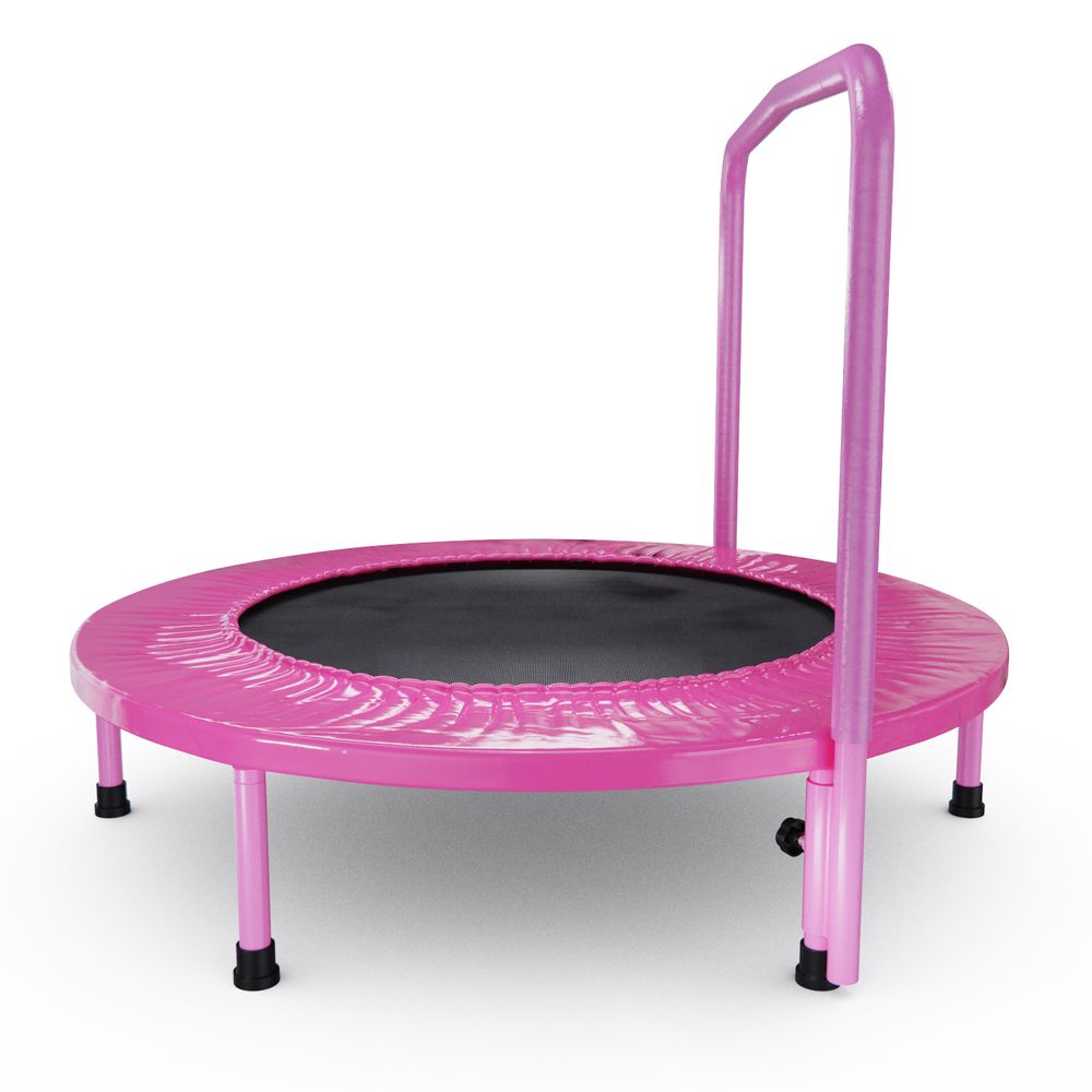 Батут с поручнем DFC JUMPFIT 36&#39;&#39; розовый