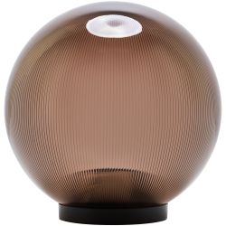 Садово-парковый светильник ЭРА НТУ 02-60-255 шар дымчатый призма на опору / кронштейн IP44 Е27 max60Вт d250mm