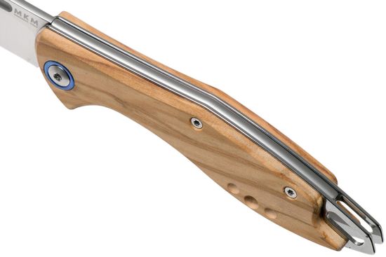 Складной нож MKM "FARA" MKM/MY01 O c клинком из стали Böhler M390 Microclean®, рукоять дерево (Олива)