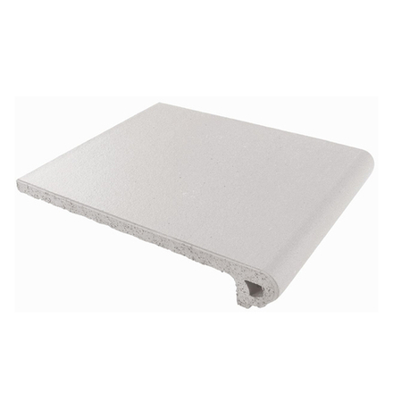 Ступень фронтальная клинкерная CAÑADA GRES Natura 012 White 244x330 мм R11