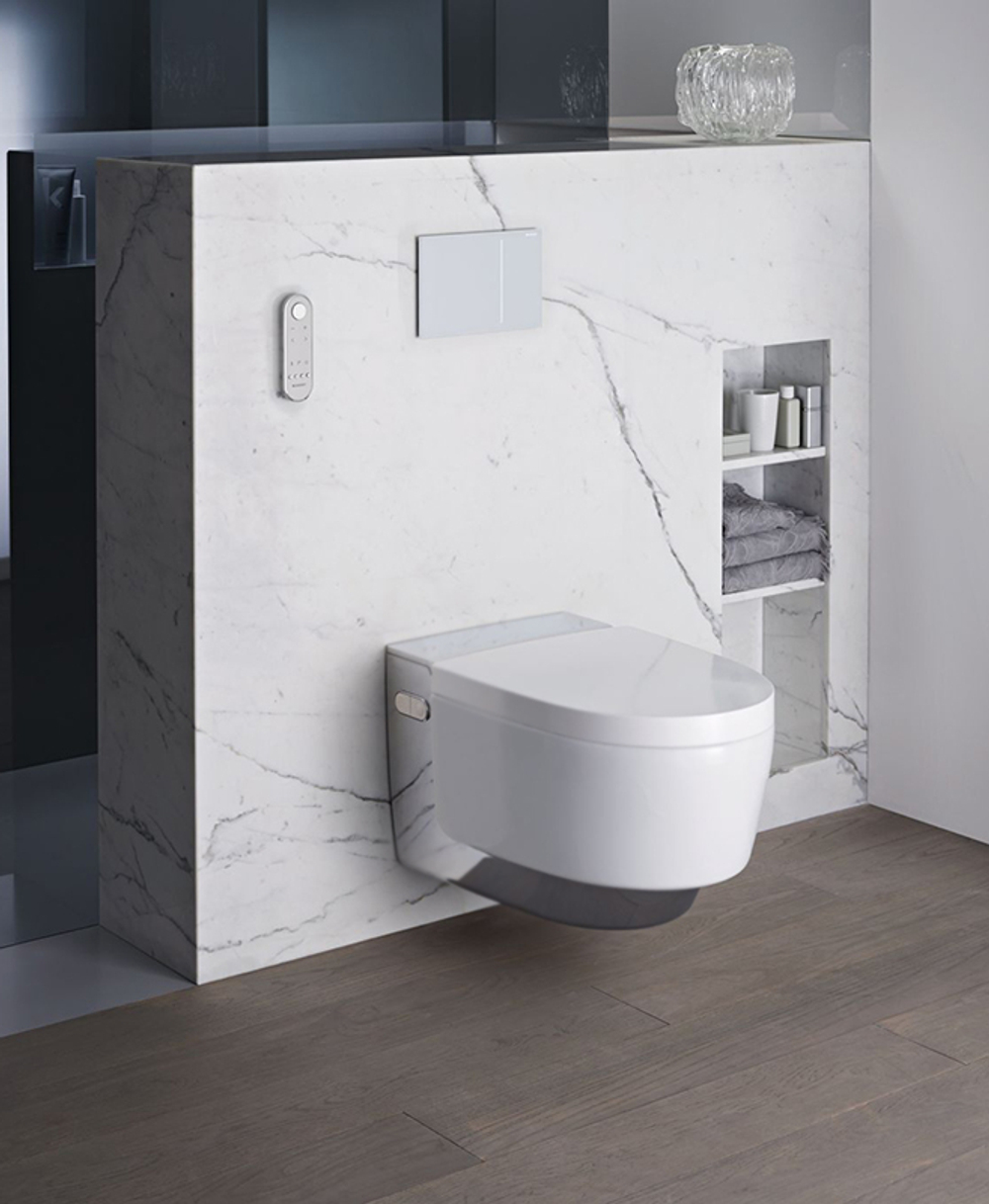 Унитаз биде Geberit AquaClean Mera Comfort 146.214.21.1 Белый альпин/Хром