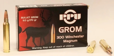 Патрон .300WM PPU GROM 11,0 г., коробка 20 шт.