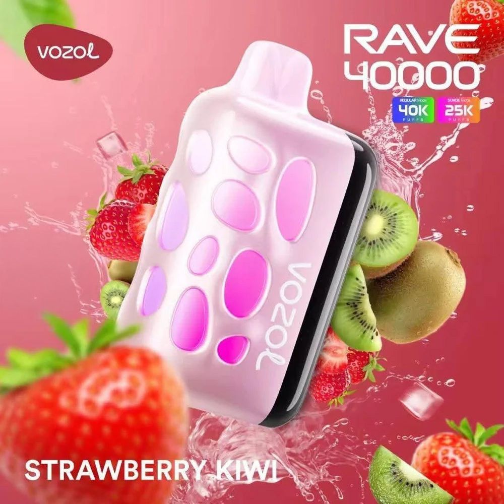 Vozol RAVE 40000 - Strawberry Kiwi (5% nic)