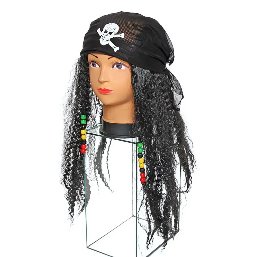 Парик карнавальный «Пиратка бусины»