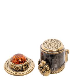 AM-2231 Наперсток «Набор Туриста» (латунь, янтарь)