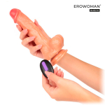 Телесный реалистичный вибратор 21см Bior Toys Erowoman-Eroman ER-30099