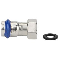 Муфта VARMEGA раструбная Inox Press с накидной гайкой 22x3/4