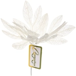 Ветка декоративная «Сказочный листопад» 25 см, Белый