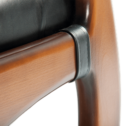 Кресло Марсель Натуральная кожа Орех Шоколад 12