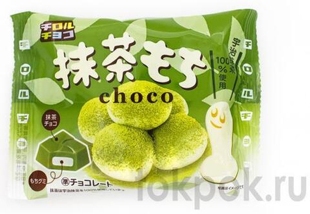 Шоколад с чаем матча и начинкой моти Tirol choco, 50 гр