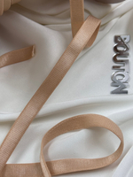 Резинка бретелечная бежевая