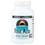 Source Naturals, Фолиевая кислота, 800 мкг, 500 таблеток