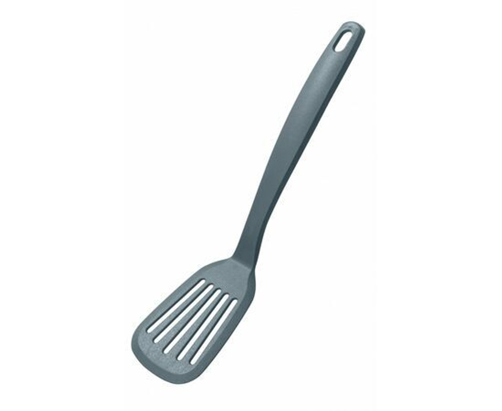 Лопатка кулинарная с отверстиями BASIC 28см пластик, темно-серый 431287715 Phibo