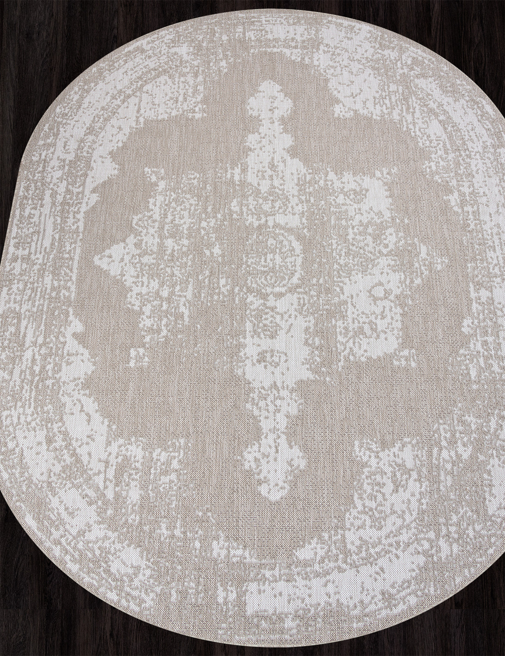 Ковер S129 - BEIGE - Овал - коллекция KAIR размер 120*170 см