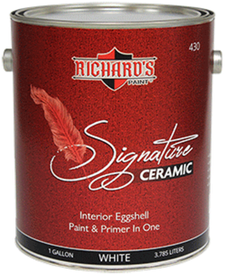Американская, интерьерная краска RICHARD'S PAINT SIGNATURE CERAMIC Eggshell