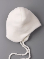 Шапка детская вязаная осенняя на завязках