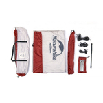 Тент Naturehike Hexagon NH16T013-S, 150D, 520*460 см для кемпинга, серый с голубым (с двумя стойками), 6927595777794