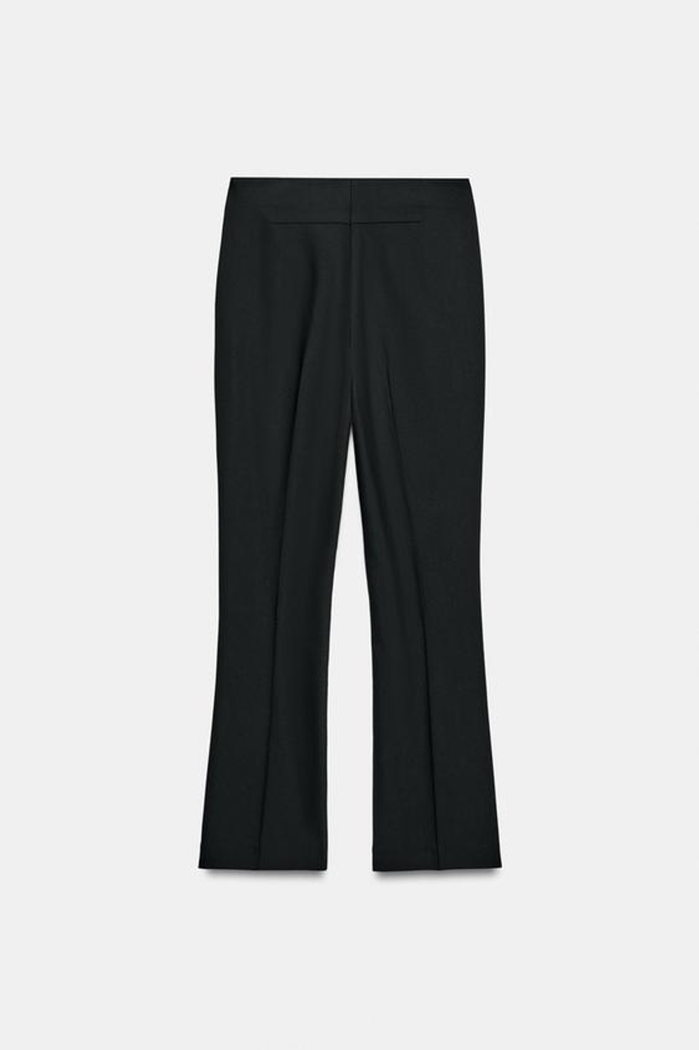 ZARA УКОРОЧЕННЫЕ БРЮКИ FLARE, ЧЕРНЫЙ