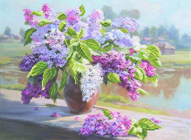 "Сирень"-4026 ткань с нанесенным рисунком