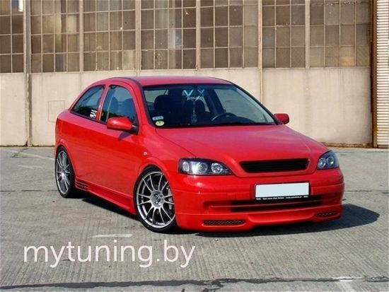 Накладка переднего бампера Opel Astra G