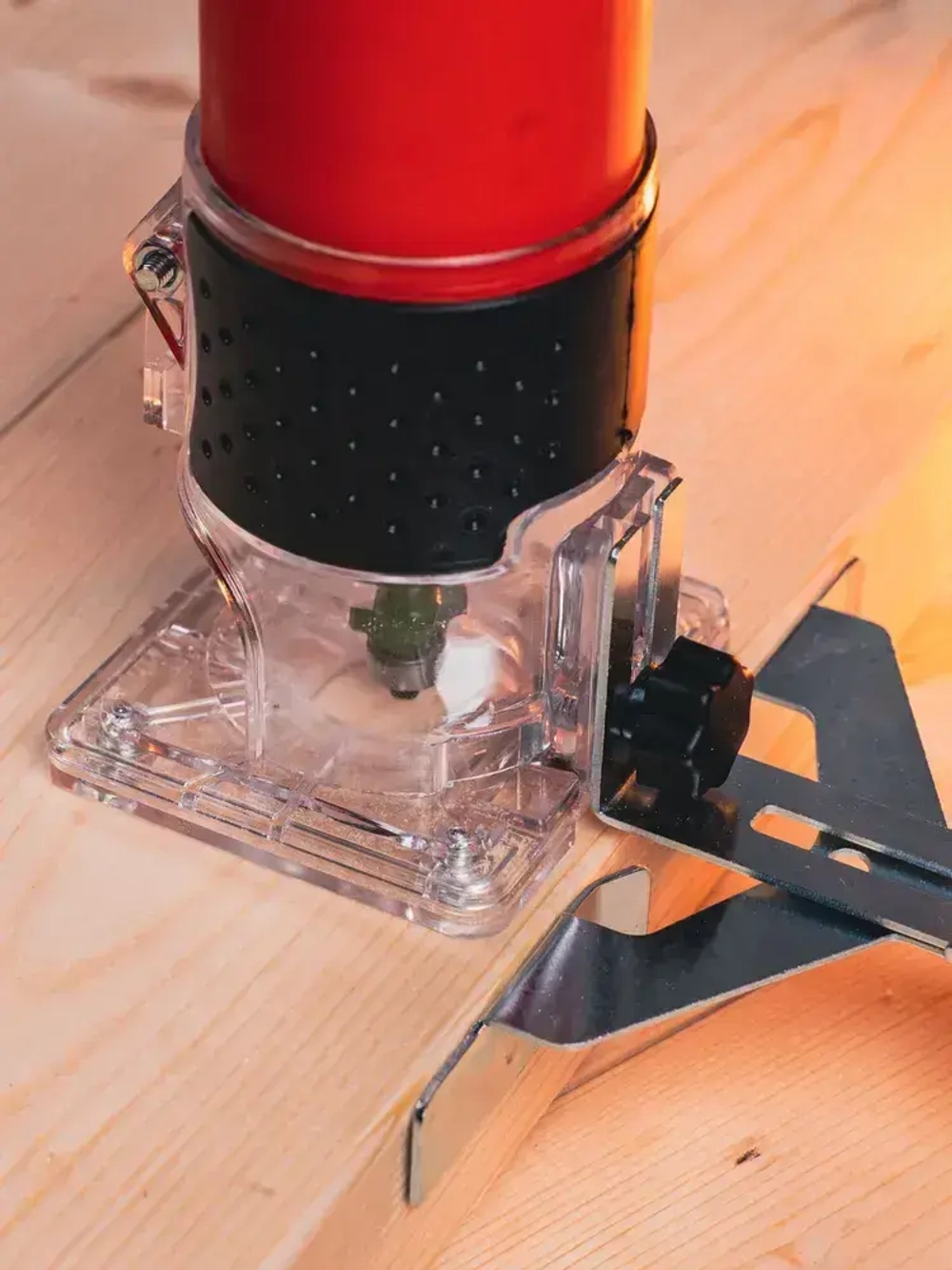 Фрезер по дереву кромочный с цангами 6 мм и 8 мм электрофрезер ручной