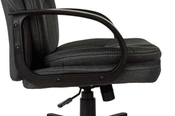 Кресло руководителя Бюрократ CH-868LT Bahama серый крестов. пластик