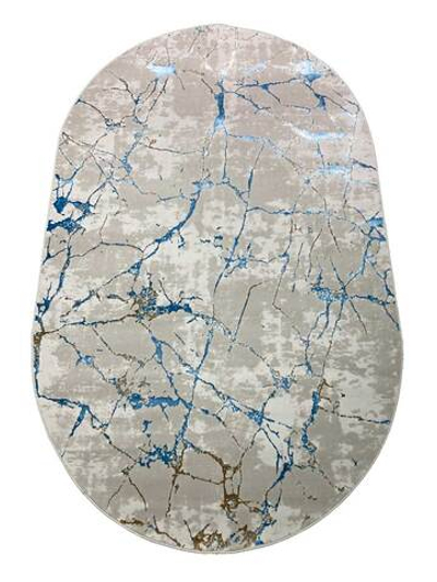 Ковер Roma 37886A Blue FLS/Beige FLS Овал