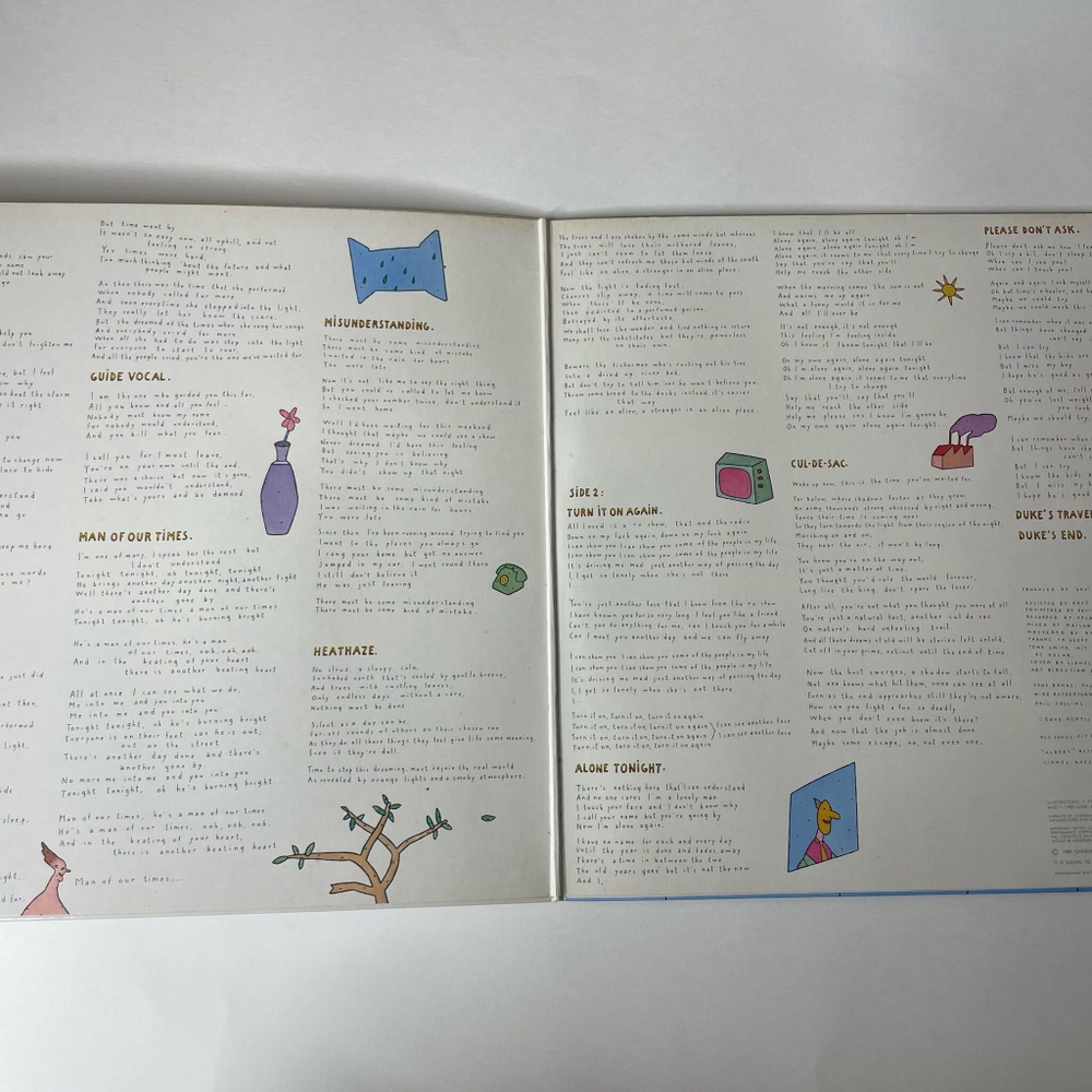 Винтажная виниловая пластинка LP Genesis Duke (Japan 1980) (No Obi) Behind The Lines