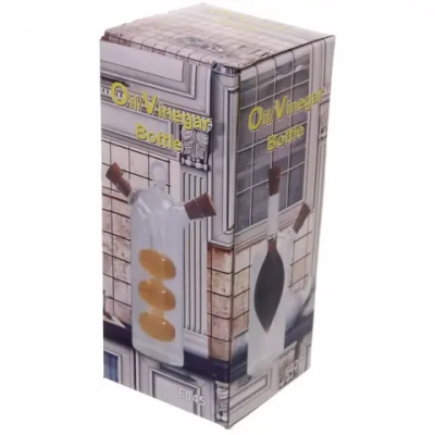 Бутылка стеклянная для специй 400мл «Хай-Тек» с пробковой крышкой, шарики