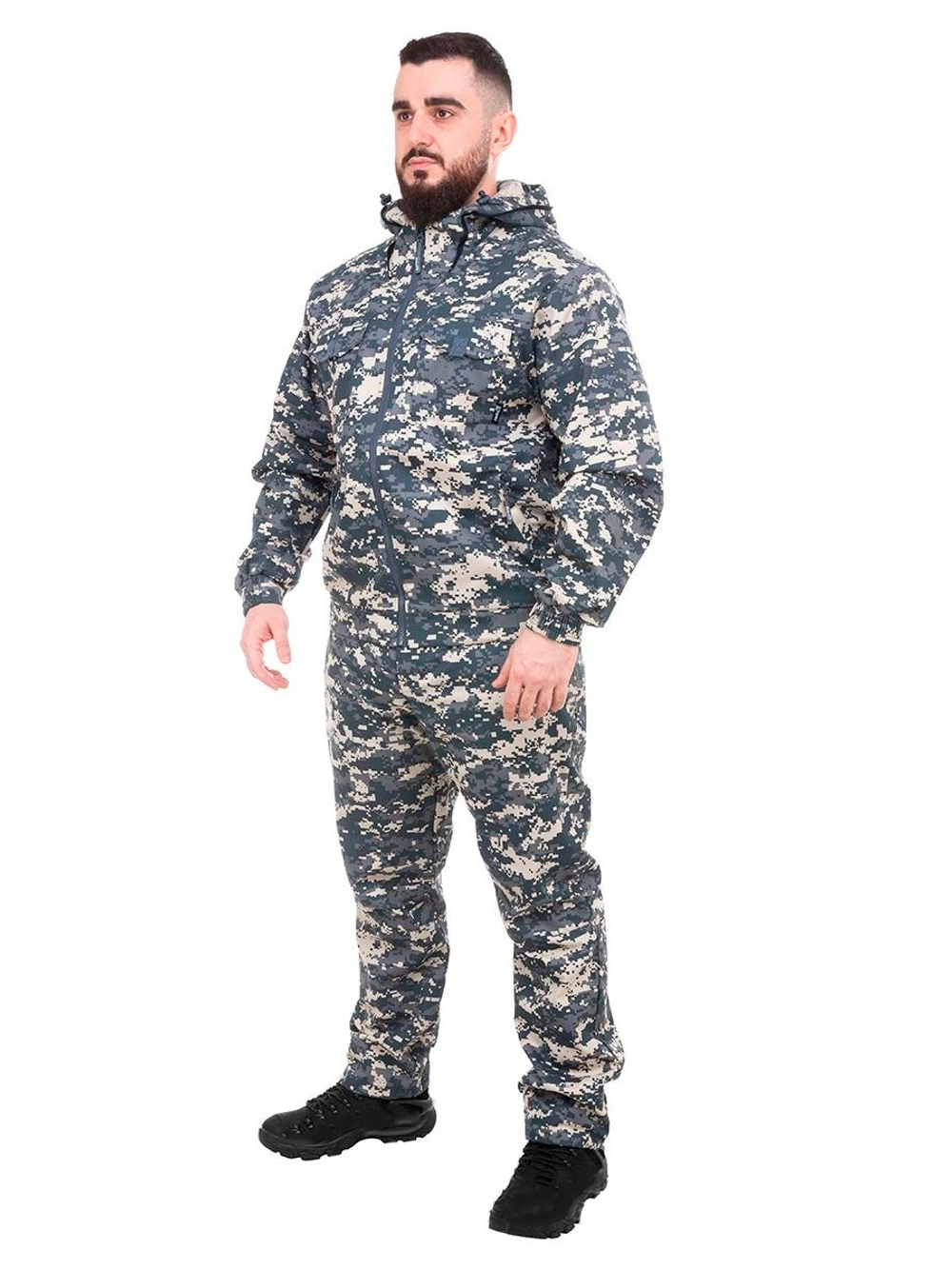 Костюм летний антимоскитный Helios Тайган, цвет серый пиксель, размер 52-54/170-176 (T-KS-T-GP5072-2XL-1)