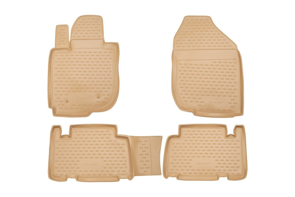 Коврики Standard, в салон TOYOTA RAV4 long 01/2006- , 4 шт. (полиуретан, бежевые) Element.NLC.48.18.212