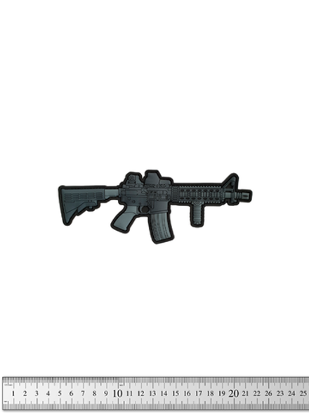 Шеврон M4 MK18 большой PVC. Чёрный