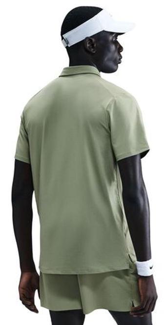 Мужское теннисное поло Nike Court Advantage Dri-Fit Tennis - oil green/white